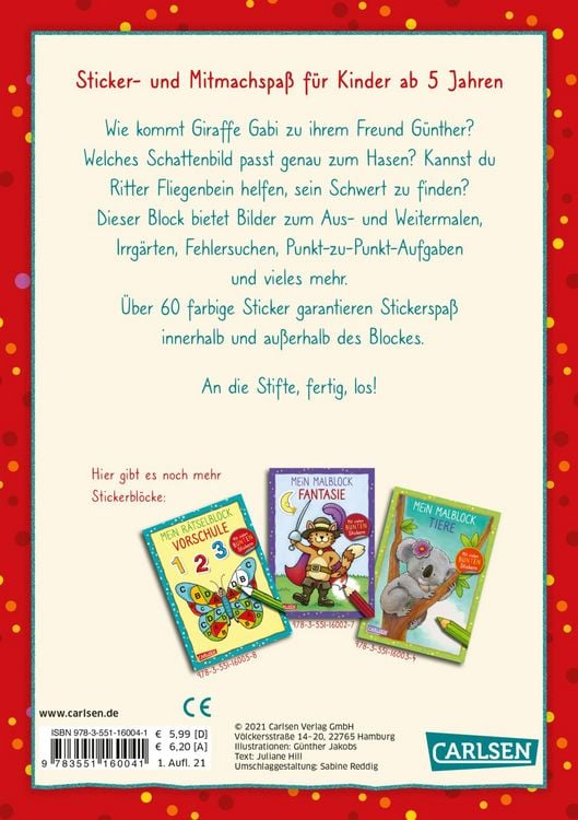 Produktbild: Mein R&auml;tselblock Mitmachspa&szlig;