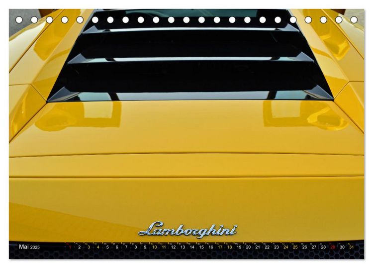 Produktbild: DER GELBE STIER - Lamborghini Murci&eacute;lago (Tischkalender 2025 DIN A5 quer), CALVENDO Monatskalender