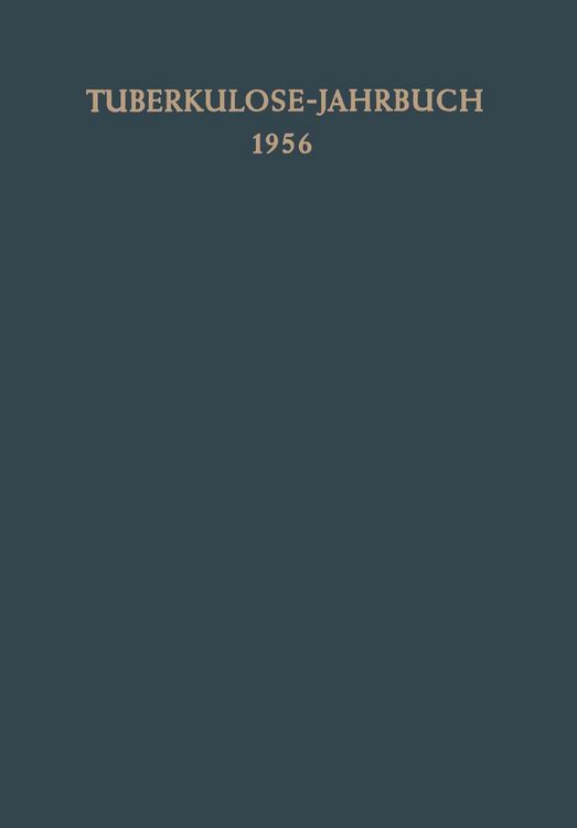 Produktbild: Tuberkulose-Jahrbuch 1956