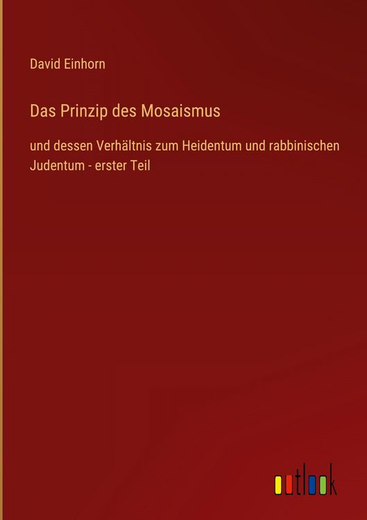 Produktbild: Das Prinzip des Mosaismus