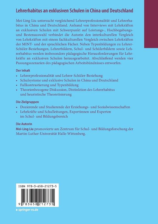 Produktbild: Lehrerhabitus an exklusiven Schulen in China und Deutschland