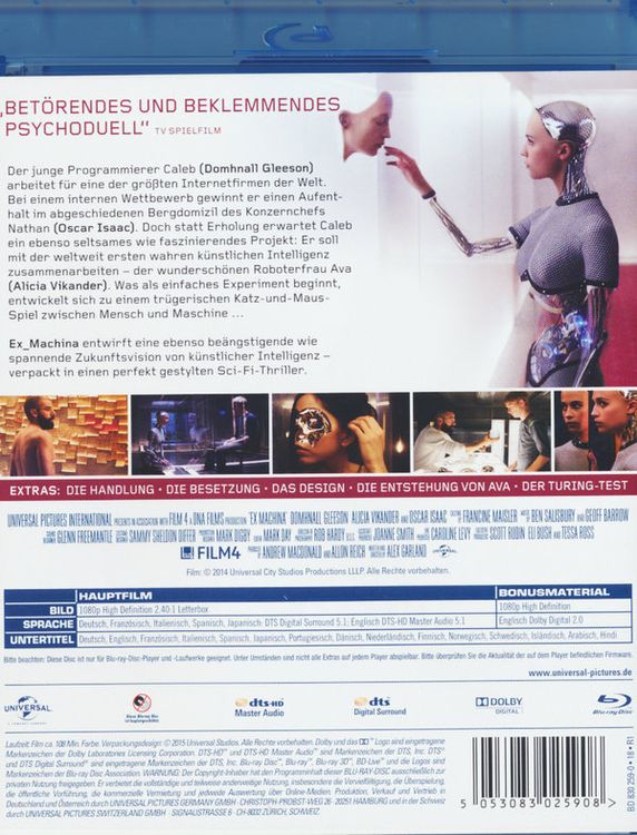 Produktbild: Ex Machina (inkl. Digital Ultraviolet)