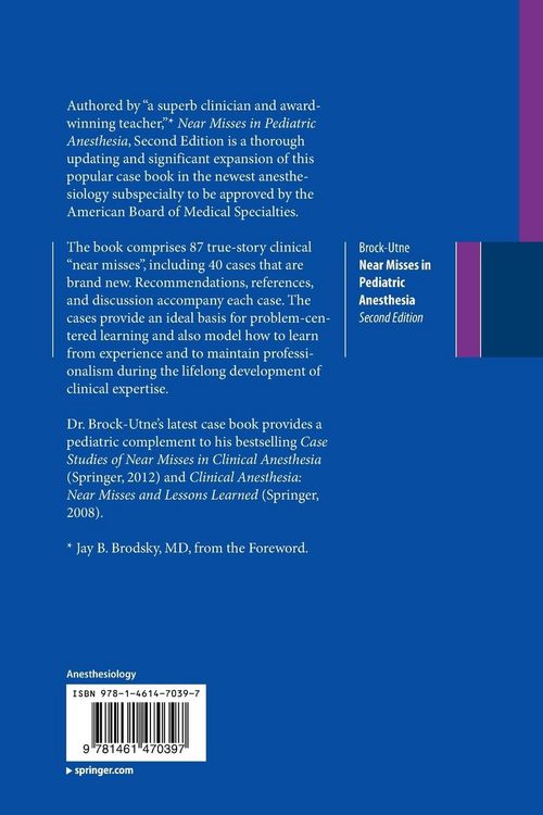 Produktbild: Near Misses in Pediatric Anesthesia