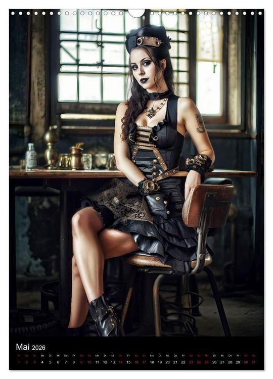 Produktbild: Gothic Kalender - Ein Jahr voller Gothic-Mystik und Eleganz (Wandkalender 2026 DIN A3 hoch), CALVENDO Monatskalender