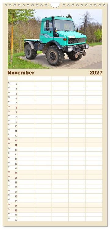 Produktbild: Familienplaner 2027 - Universalmotorger&auml;te Eine Stern-Parade mit 5 Spalten (Wandkalender, 21 x 45 cm) CALVENDO