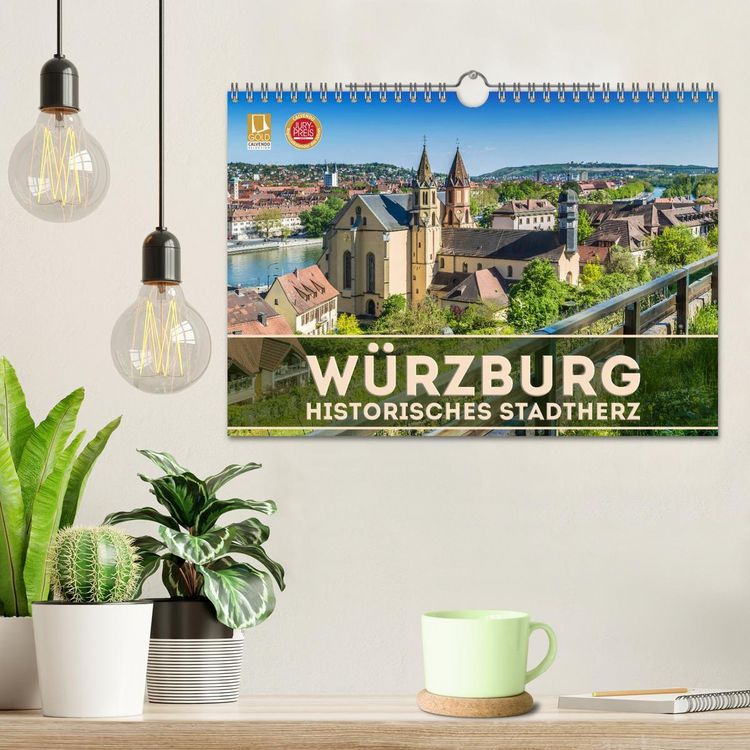 Produktbild: W&Uuml;RZBURG Historisches Stadtherz (Wandkalender 2026 DIN A4 quer), CALVENDO Monatskalender