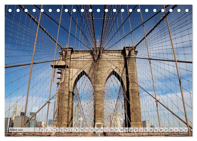 Produktbild: New York - Stadt deiner Tr&auml;ume (Tischkalender 2026 DIN A5 quer), CALVENDO Monatskalender