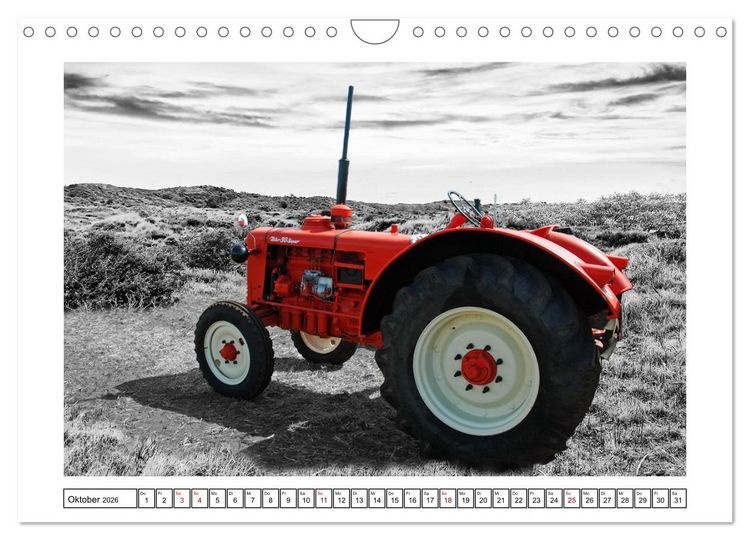 Produktbild: Traktoren - Oldtimer aus dem Ausland (Wandkalender 2026 DIN A4 quer), CALVENDO Monatskalender