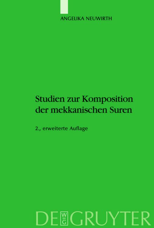 Produktbild: Studien zur Komposition der mekkanischen Suren