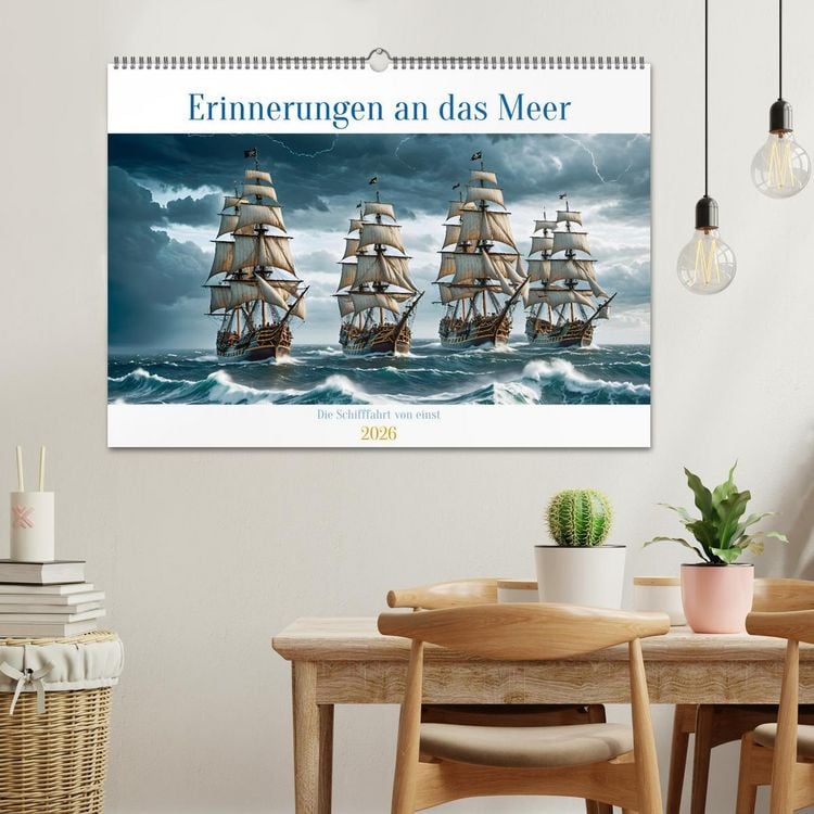 Produktbild: Erinnerungen an das Meer. Die Schifffahrt von einst (Wandkalender 2026 DIN A2 quer), CALVENDO Monatskalender