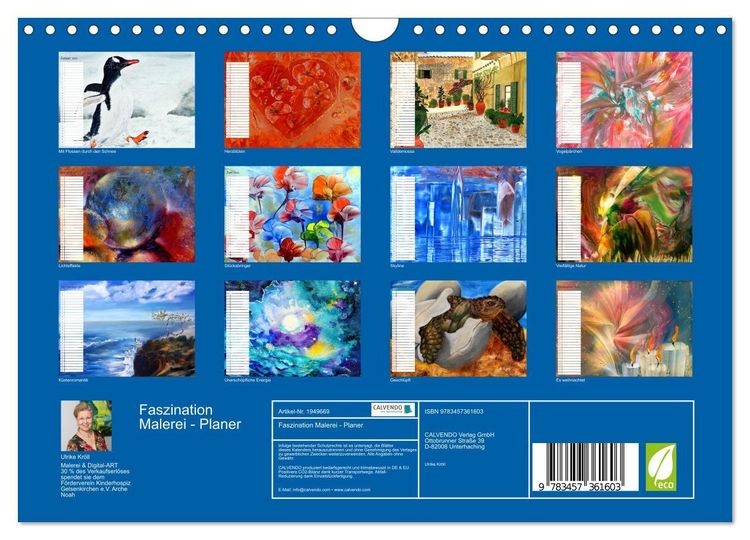 Produktbild: Faszination Malerei - Planer (Wandkalender 2026 DIN A4 quer), CALVENDO Monatskalender