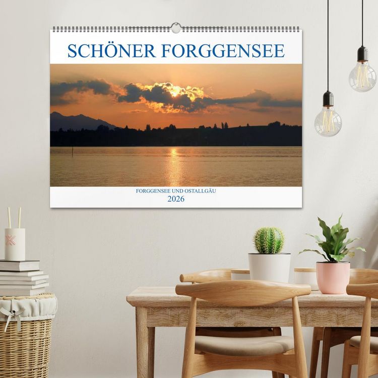 Produktbild: Sch&ouml;ner Forggensee (Wandkalender 2026 DIN A2 quer), CALVENDO Monatskalender