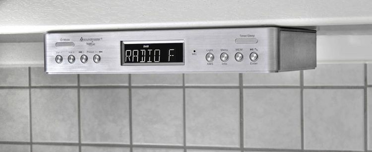 Produktbild: soundmaster UR2045SI K&uuml;chenradio DAB+, UKW Bluetooth&reg; Freisprechfunktion Silber