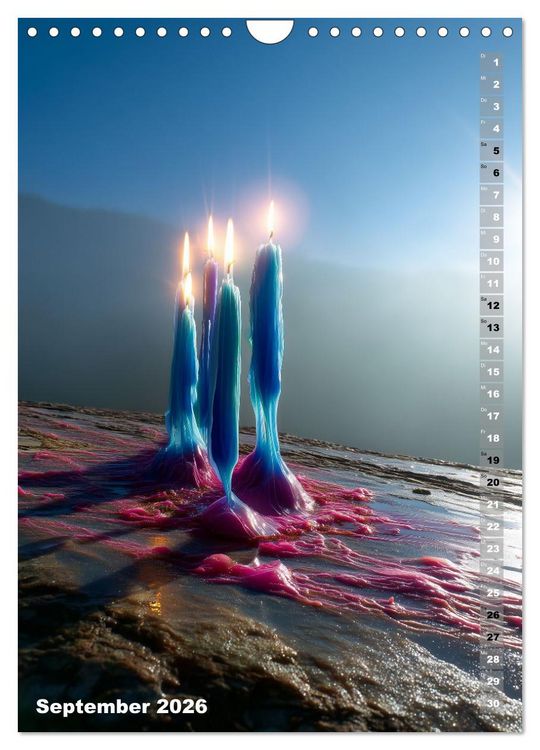 Produktbild: Kerzenwelt (Wandkalender 2026 DIN A4 hoch), CALVENDO Monatskalender