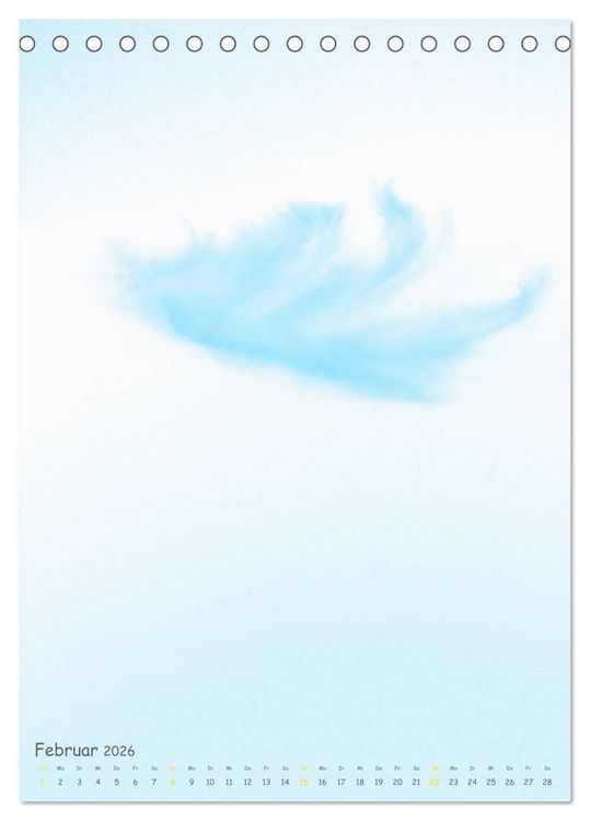 Produktbild: Aquarelle am Himmel (Tischkalender 2026 DIN A5 hoch), CALVENDO Monatskalender