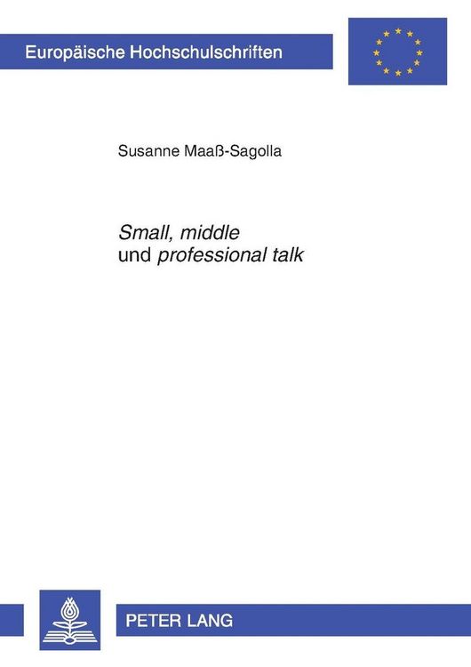 Produktbild: &laquo;Small&raquo;, &laquo;middle&raquo; und &laquo;professional talk&raquo;
