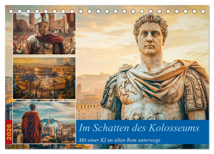 Produktbild: Im Schatten des Kolosseums (Tischkalender 2026 DIN A5 quer), CALVENDO Monatskalender
