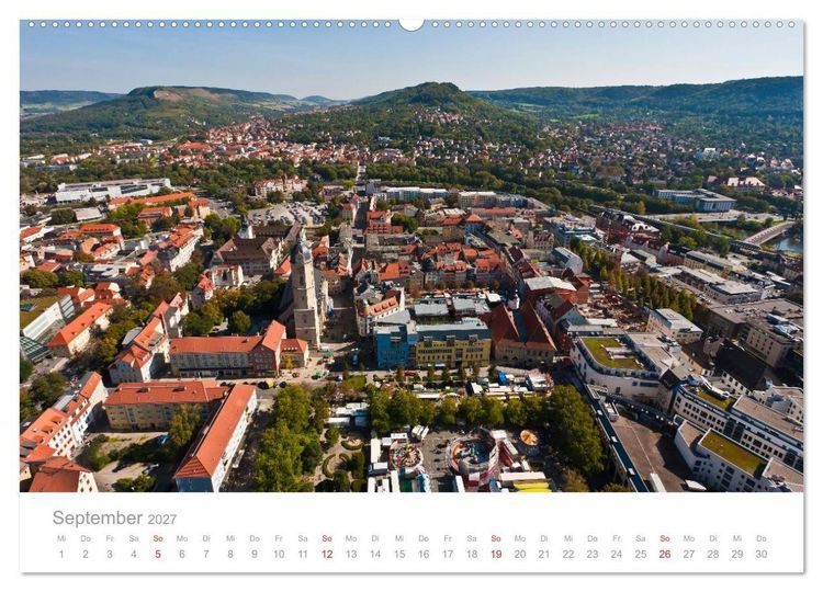 Produktbild: TH&Uuml;RINGEN 2027 (Wandkalender 2027 DIN A2 quer), CALVENDO Monatskalender