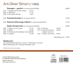 Produktbild: Art-Oliver Simon: Works for Strings I