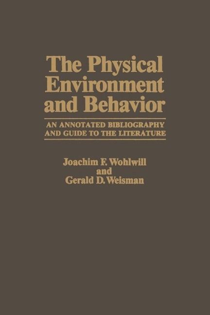 Produktbild: The Physical Environment and Behavior