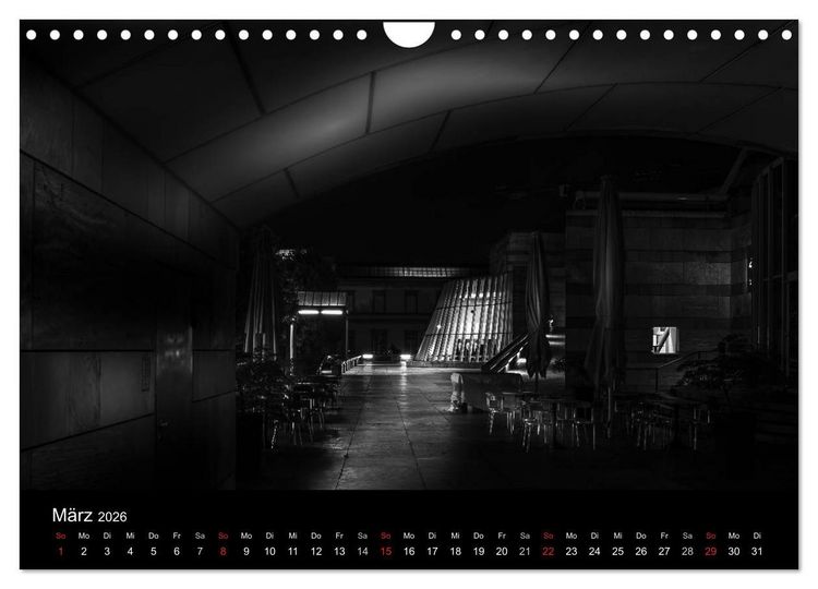 Produktbild: Stuttgart bei Nacht (Wandkalender 2026 DIN A4 quer), CALVENDO Monatskalender