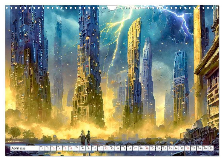 Produktbild: Braun, W: Bizarre Poetry of Doom (Wall Calendar 2026 DIN A3