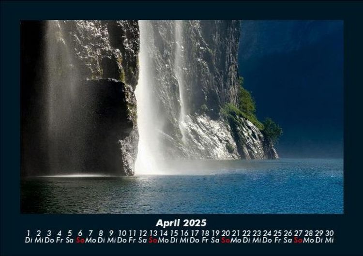 Produktbild: Wasserf&auml;lle 2025 Fotokalender DIN A5