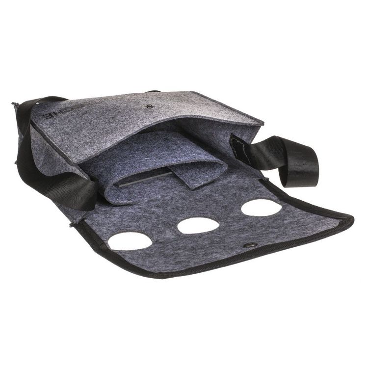 Produktbild: M&auml;nnerhandtasche f&uuml;r 3 Flaschen grau