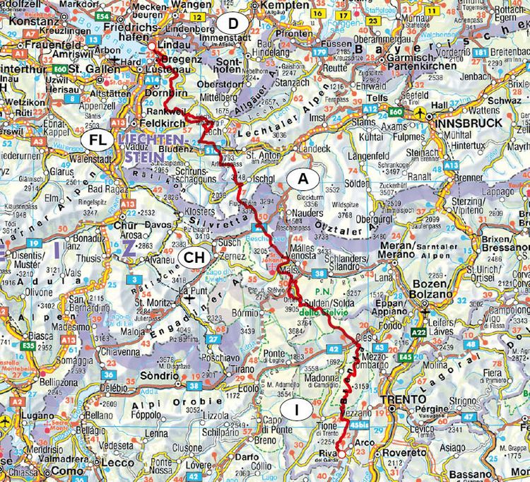 Produktbild: ROTHER Wanderf&uuml;hrer Alpen&uuml;berquerung Bodensee &ndash; Gardasee