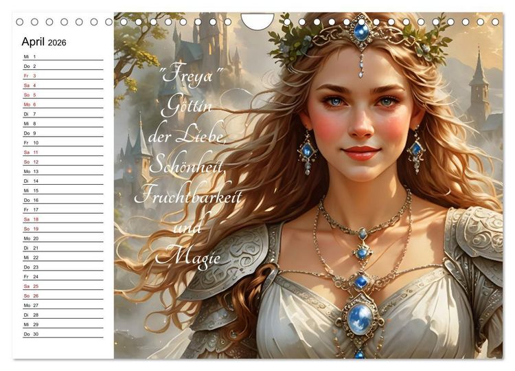 Produktbild: Unsterbliche Mythen des Nordens (Wandkalender 2026 DIN A4 quer), CALVENDO Monatskalender