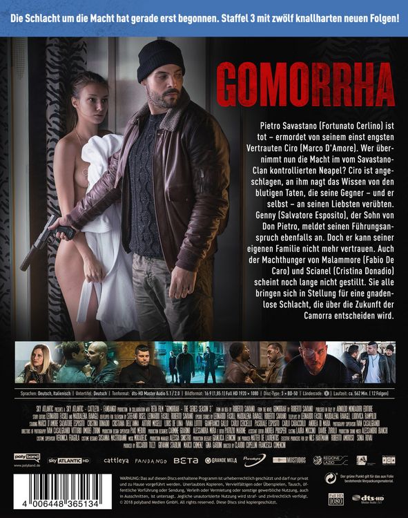 Produktbild: Gomorrha - Staffel 3 [3 BRs]