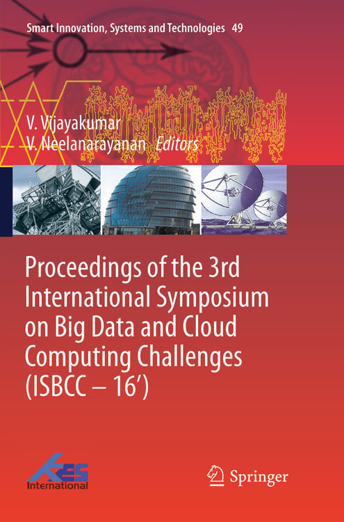 Produktbild: Proceedings of the 3rd International Symposium on Big Data and Cloud Computing Challenges (ISBCC &ndash; 16&rsquo;)