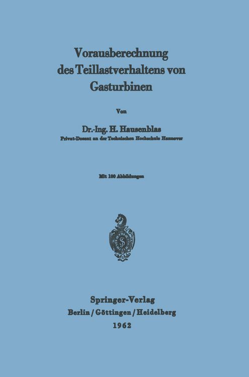 Produktbild: Vorausberechnung des Teillastverhaltens von Gasturbinen
