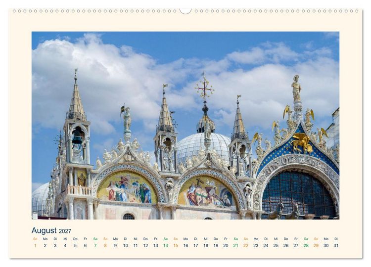 Produktbild: Venedig, die zeitlos Elegante (Wandkalender 2027 DIN A2 quer), CALVENDO Monatskalender