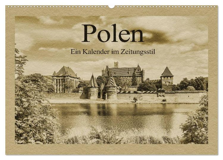 Produktbild: Polen &ndash; Ein Kalender im Zeitungsstil (Wandkalender 2026 DIN A2 quer), CALVENDO Monatskalender