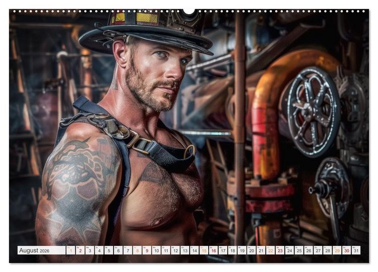 Produktbild: Feuerwehrm&auml;nner (hochwertiger Premium Wandkalender 2026 DIN A2 quer), Kunstdruck in Hochglanz