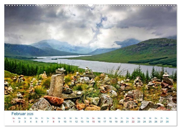 Produktbild: Schottlands S&uuml;den 2026. Impressionen zwischen Edinburgh, Loch Ness und Isle of Skye (Wandkalender 2026 DIN A2 quer), CALVENDO Monatskalender