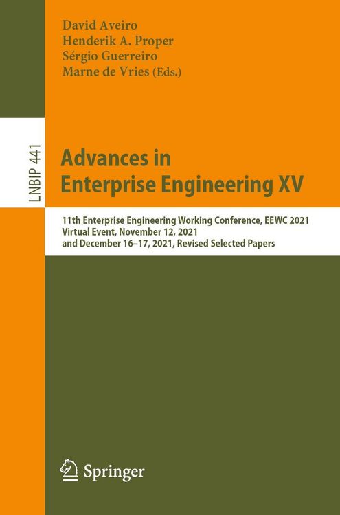 Produktbild: Advances in Enterprise Engineering XV