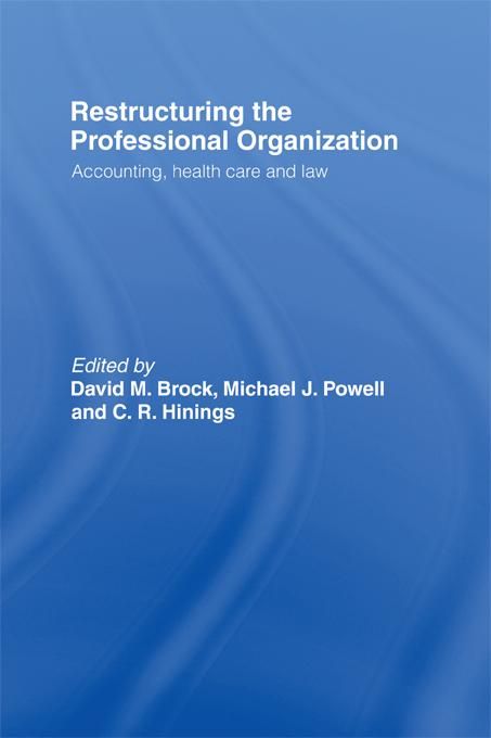 Produktbild: Restructuring the Professional Organization