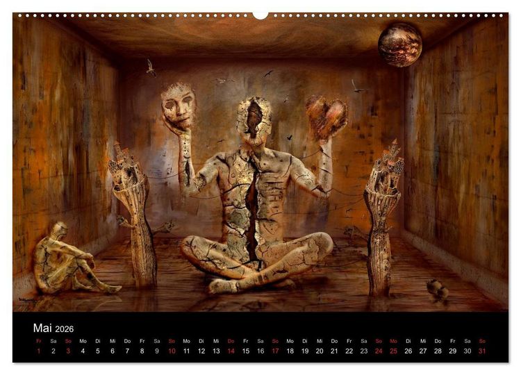 Produktbild: Moderner Surrealismus (Wandkalender 2026 DIN A2 quer), CALVENDO Monatskalender
