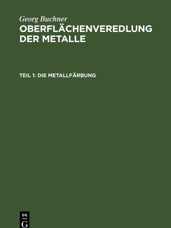 Produktbild: Die Metallf&auml;rbung