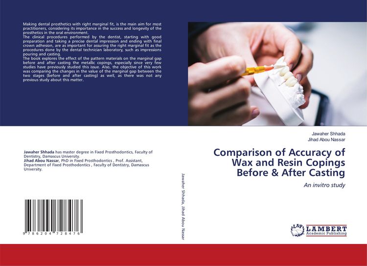 Produktbild: Comparison of Accuracy of Wax and Resin Copings Before & After Casting