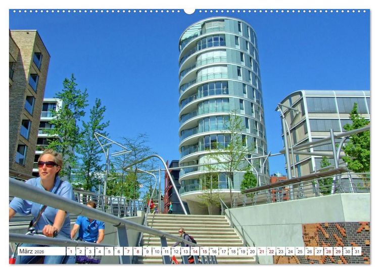 Produktbild: Hamburg an der Elbe &ndash; Impressionen eines Sommertages in der Hansestadt (Wandkalender 2026 DIN A2 quer), CALVENDO Monatskalender