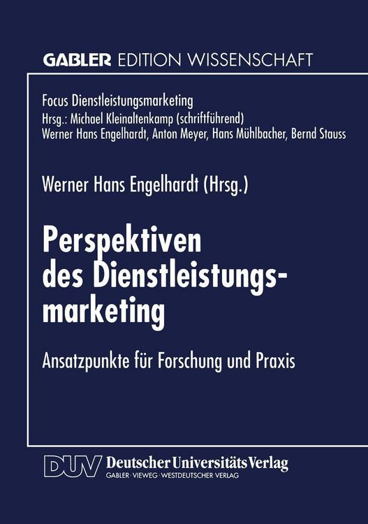 Produktbild: Perspektiven des Dienstleistungsmarketing