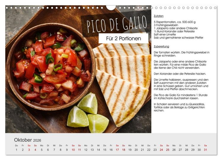 Produktbild: Vegetarisch - leicht und lecker (Wandkalender 2026 DIN A3 quer), CALVENDO Monatskalender
