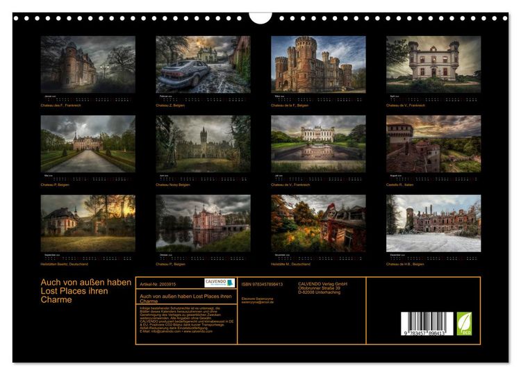 Produktbild: Auch von au&szlig;en haben Lost Places ihren Charme (Wandkalender 2026 DIN A3 quer), CALVENDO Monatskalender