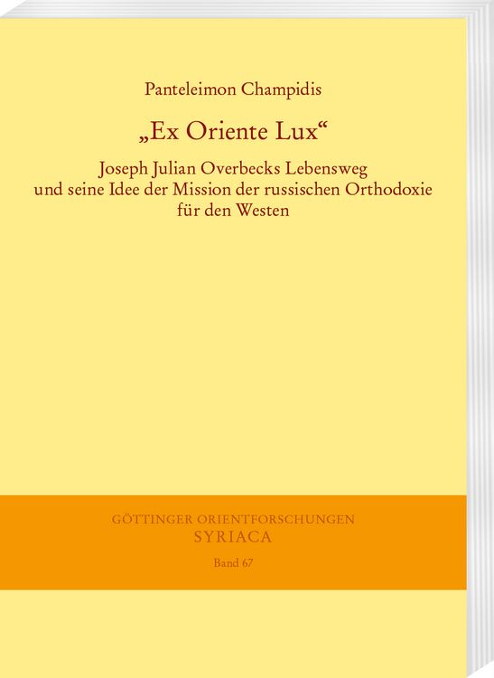 Produktbild: &bdquo;Ex Oriente Lux&ldquo;