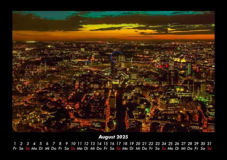 Produktbild: London 2025 Fotokalender DIN A3