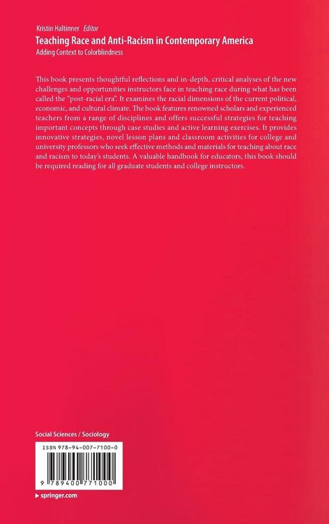 Produktbild: Teaching Race and Anti-Racism in Contemporary America