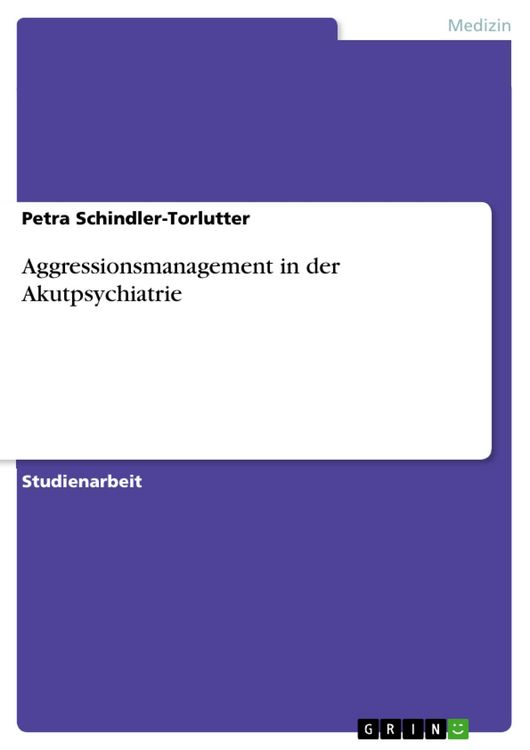 Produktbild: Aggressionsmanagement in der Akutpsychiatrie